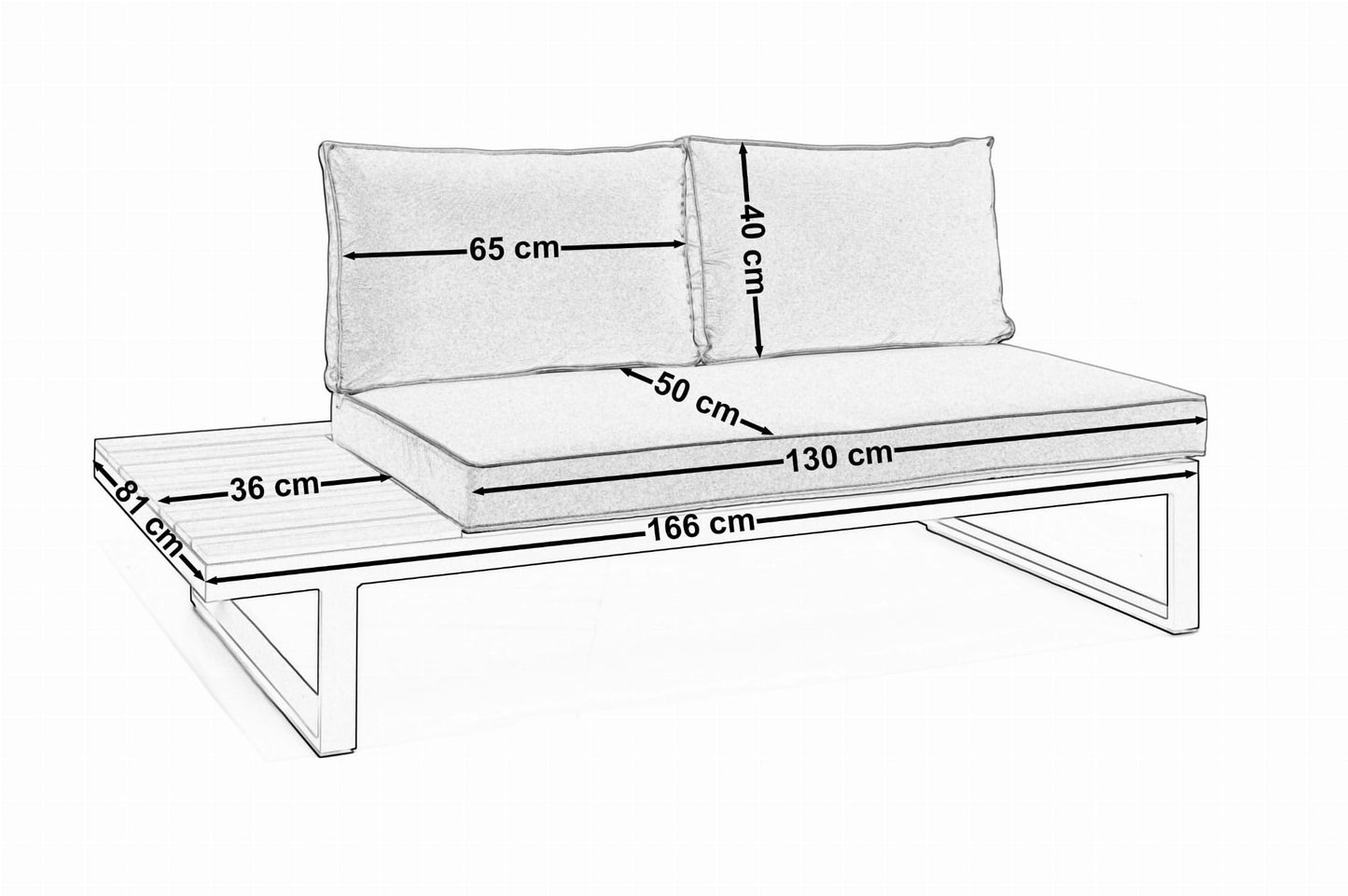 Male Graphit-Beige | Lounge Set