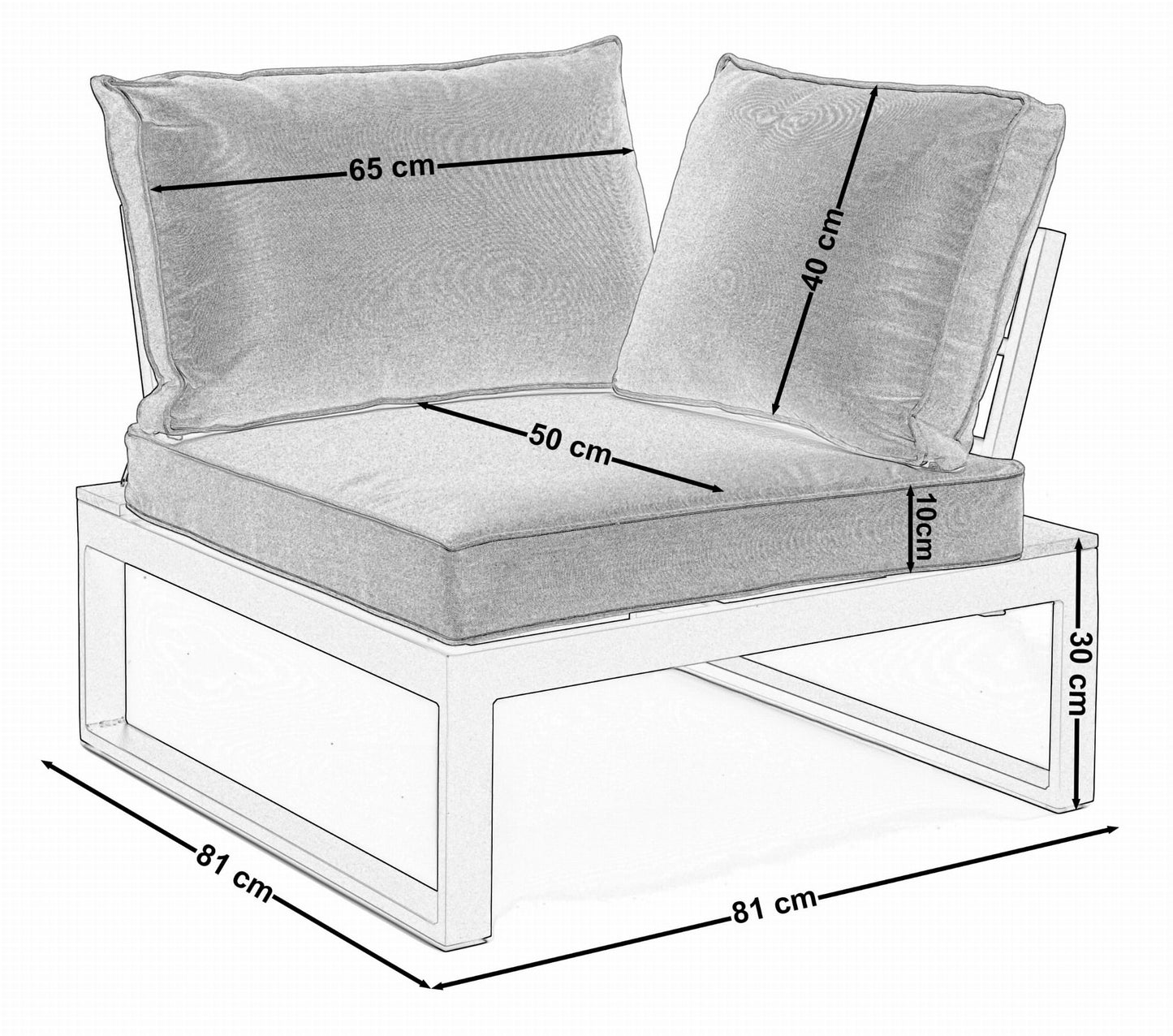 Male Graphit-Beige | Lounge Set