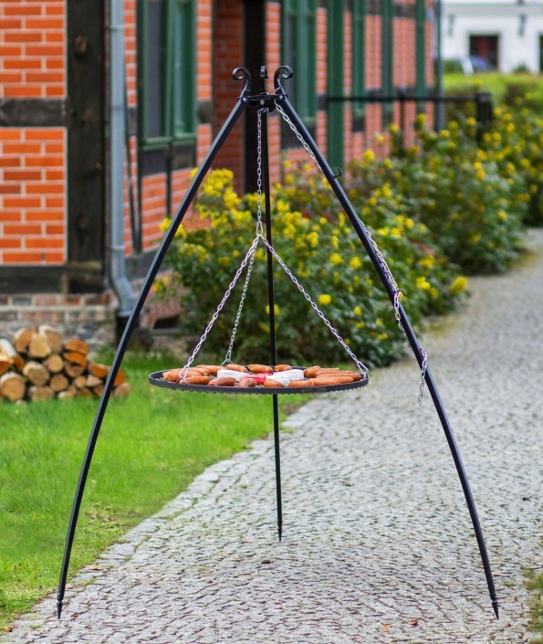 Schwenkgrill 200 cm - Grillrost aus Rohstahl 70 cm