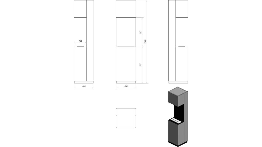 Portal Bioethanolkamin Sierra TÜV Schwarz