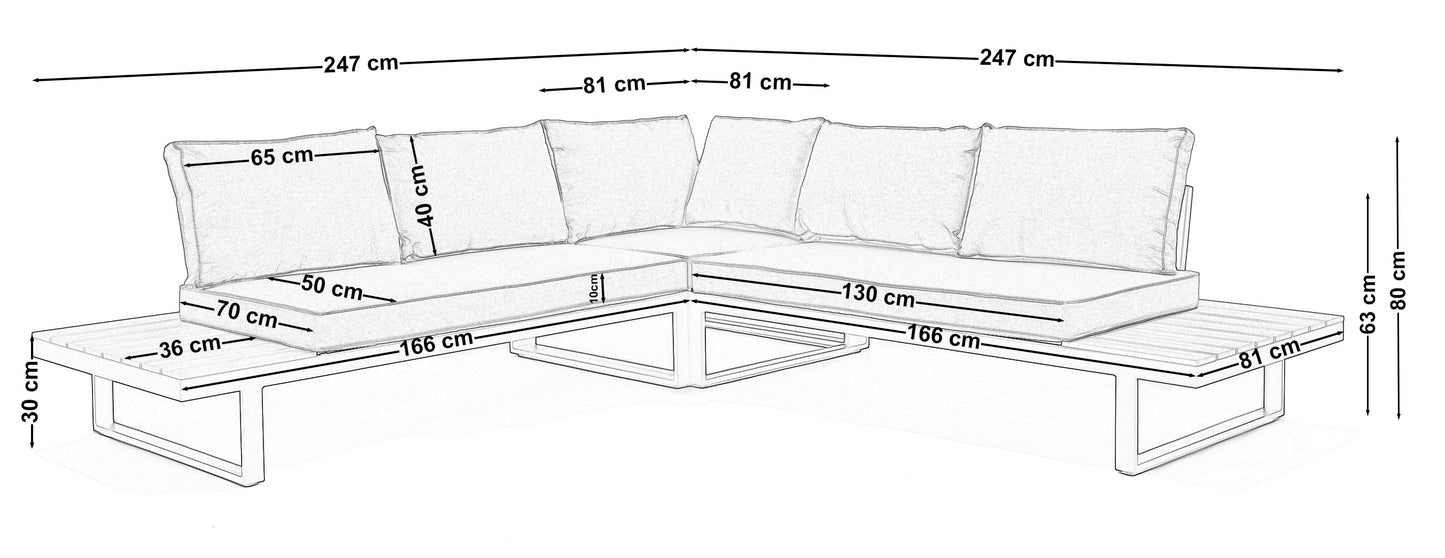 Male Graphit-Grau | Lounge Set