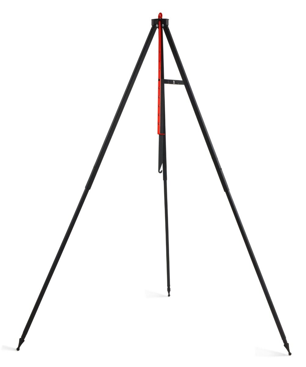 Campinggrill am Dreibein 160 cm - Rost aus natürlichem Stahl 50 cm